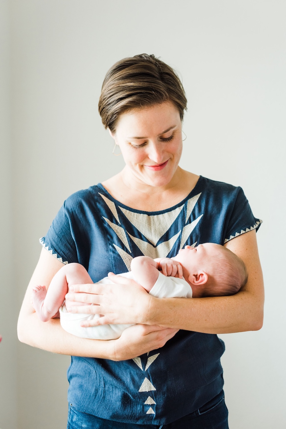 Chelsea providing gentle newborn care